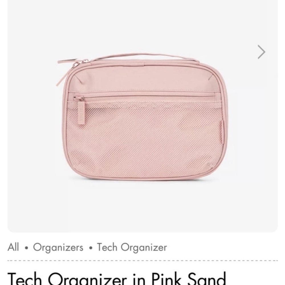 Calpak Pink Tech Tablet Organizer